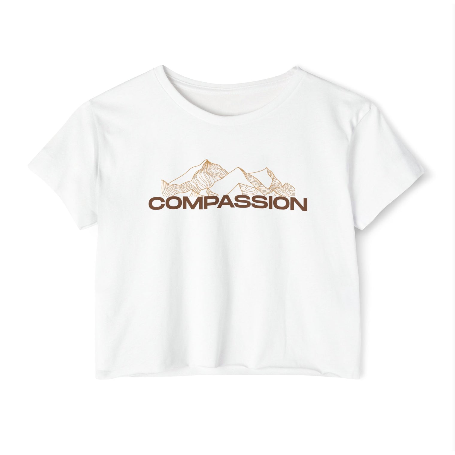 Compassion Women's Festival Crop Top, Festival Wear, Summer Top, Concert Attire, Empowerment Shirt, Sustainable Fashion