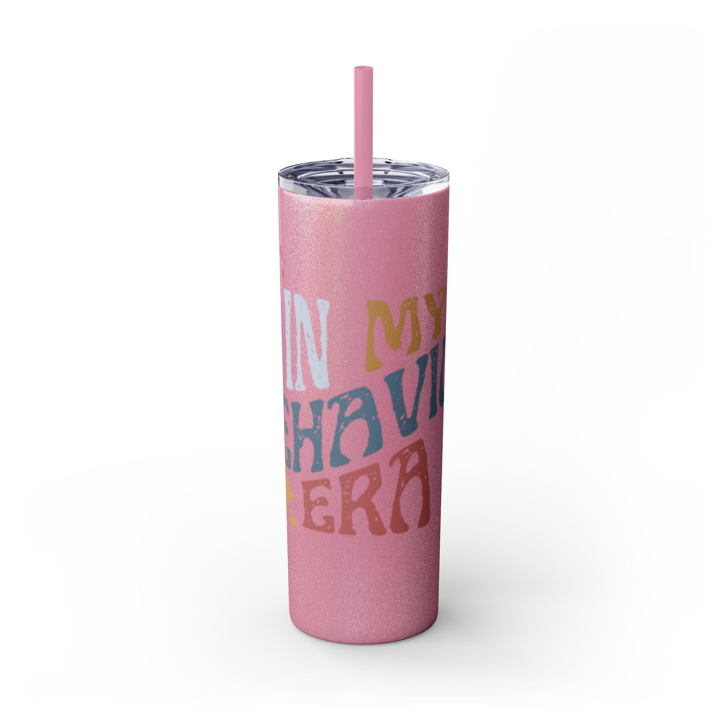 BEHAVIOR ERA Skinny Tumbler with Straw, 20oz