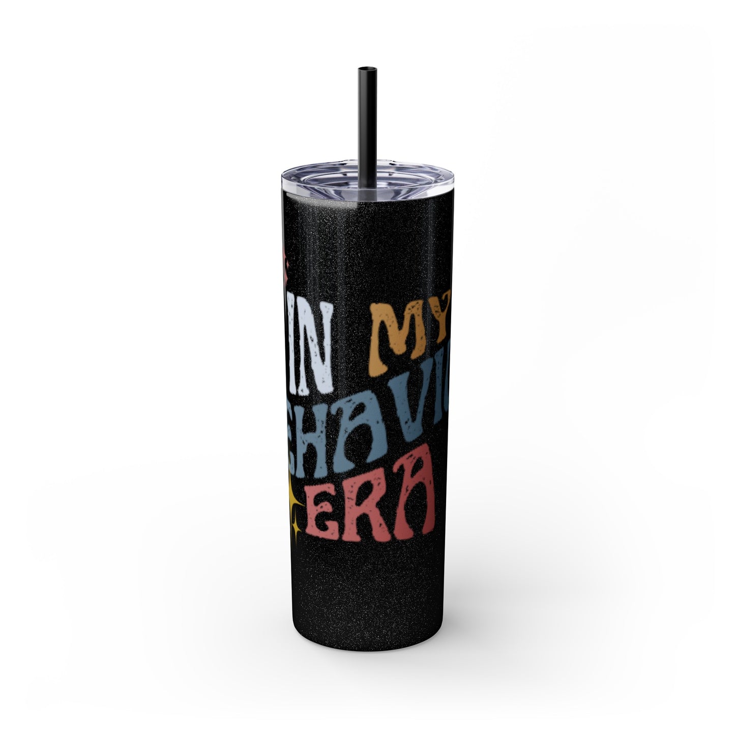 BEHAVIOR ERA Skinny Tumbler with Straw, 20oz