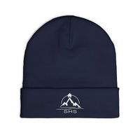 Cozy Mountain Adventure Beanie | Warm Winter Knit Cap, Embroidered Beanie Hat, Skiing Gift, Outdoor Enthusiast Apparel, Customizable Beanie