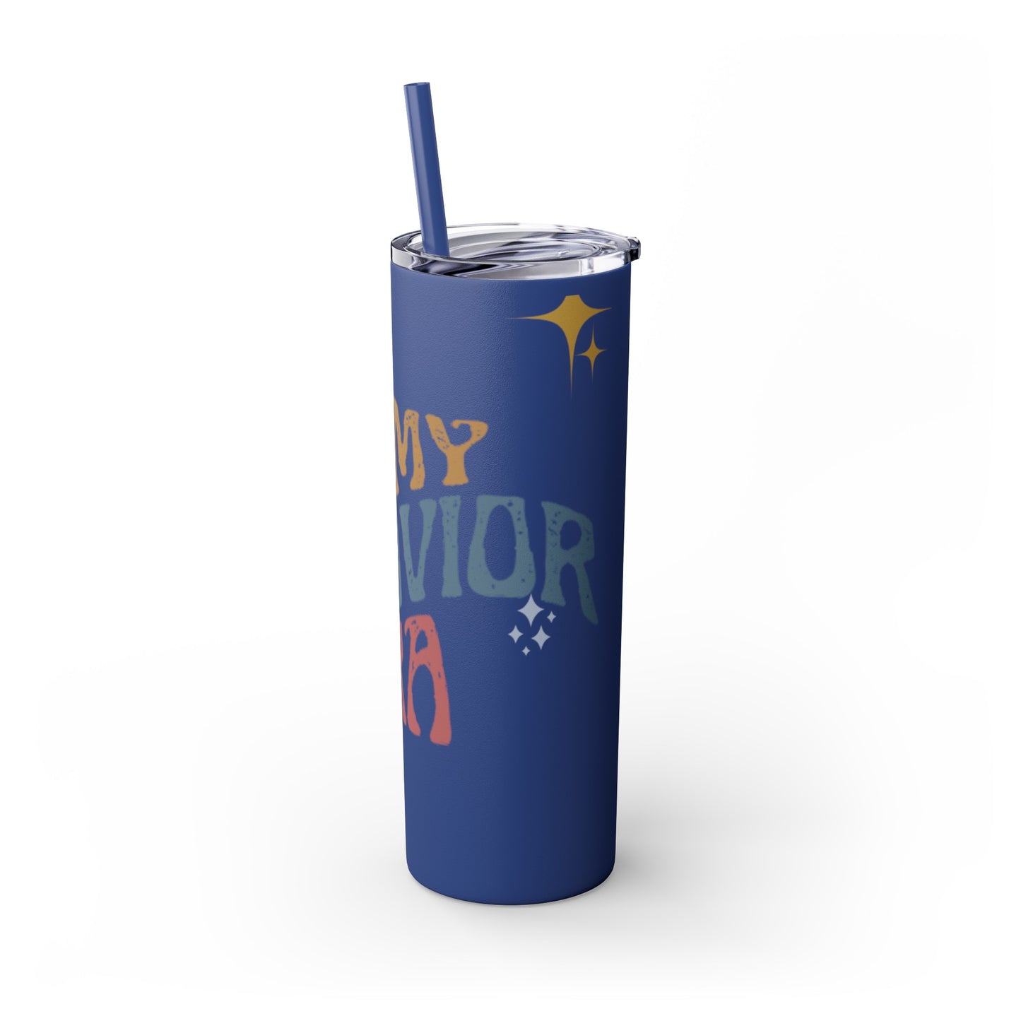 BEHAVIOR ERA Skinny Tumbler with Straw, 20oz