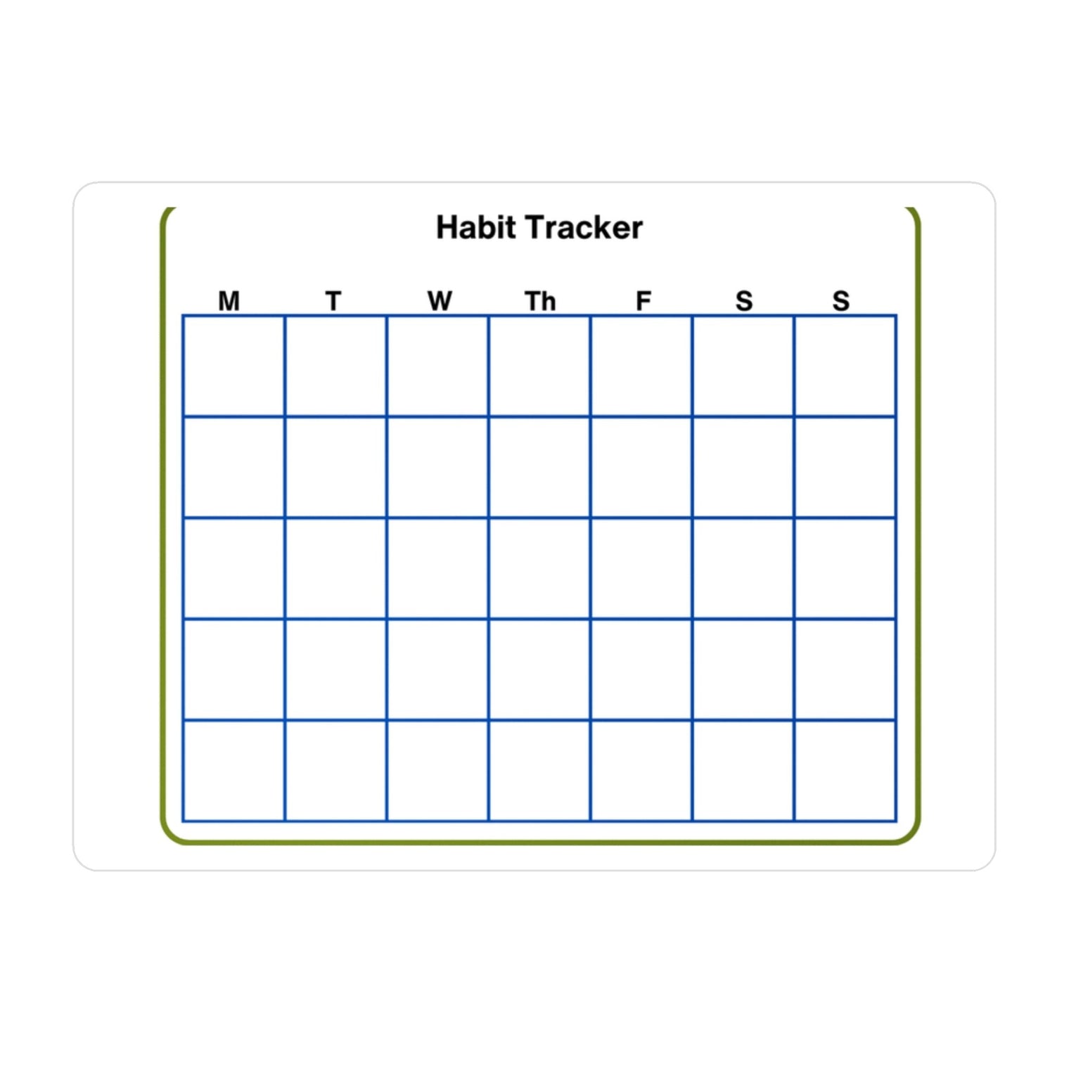 Habit Tracker: reusable