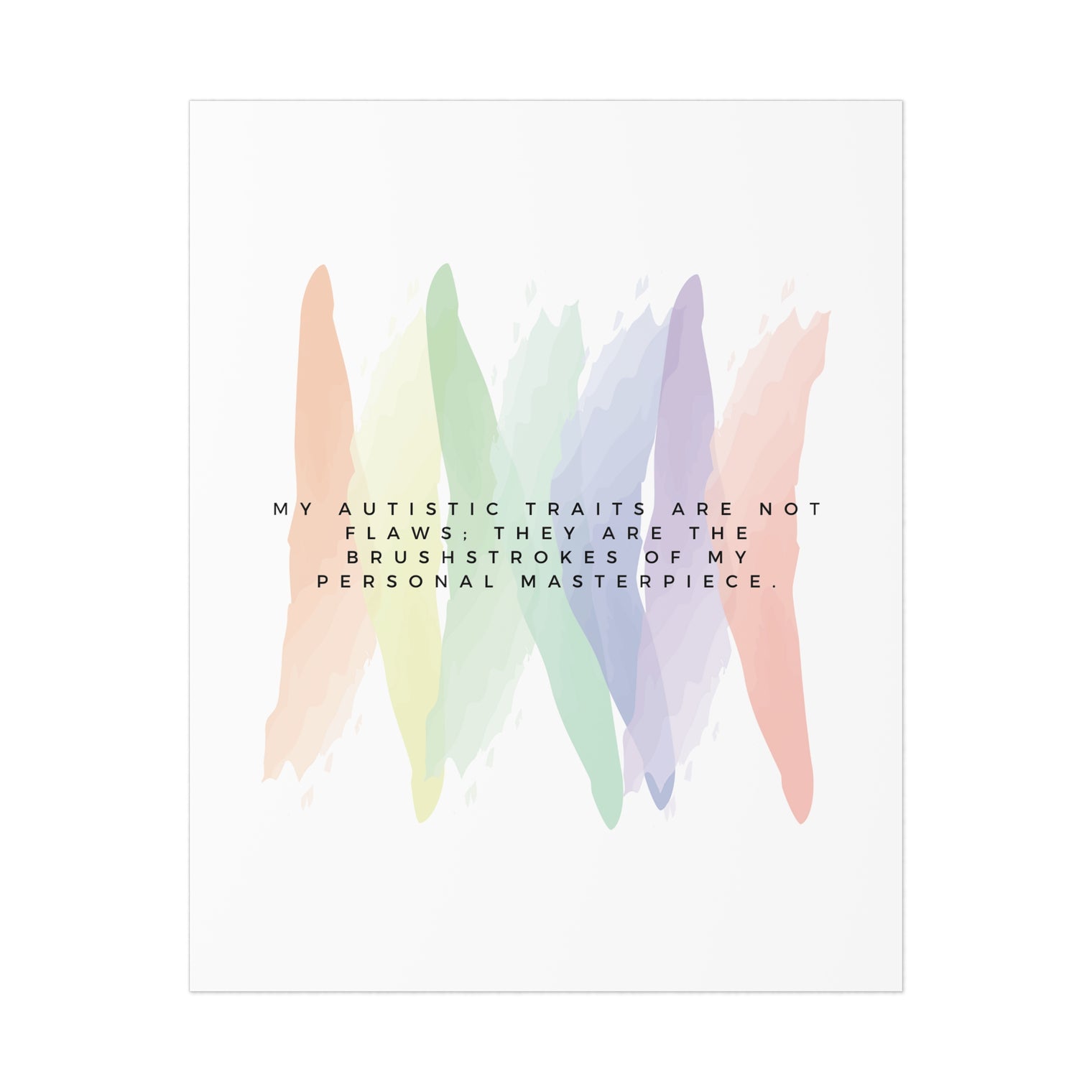 Affirmation Print: Brushstrokes