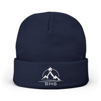 Cozy Mountain Adventure Beanie | Warm Winter Knit Cap, Embroidered Beanie Hat, Skiing Gift, Outdoor Enthusiast Apparel, Customizable Beanie