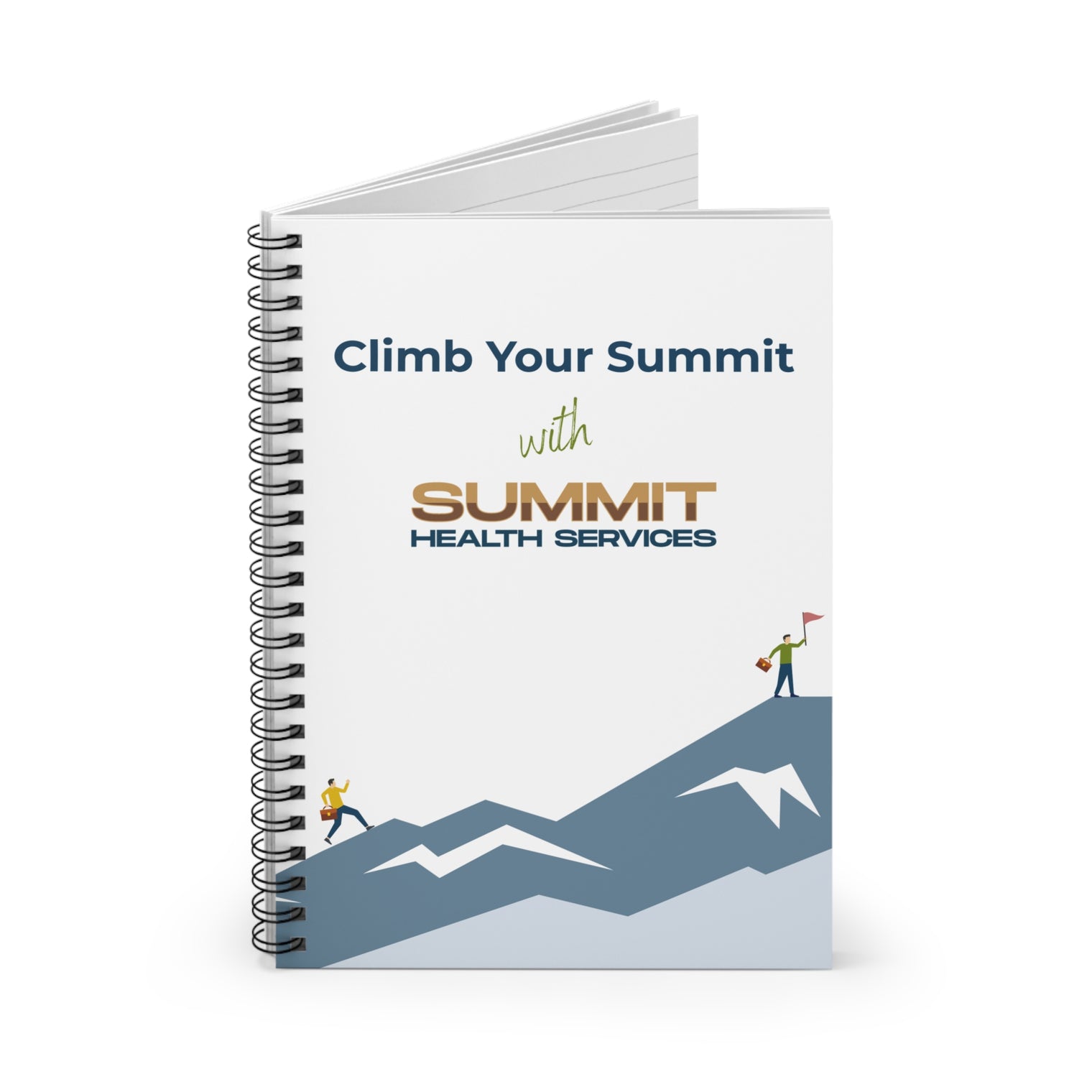 Motivational Spiral Notebook - Climb Your Summit with Summit Health Services, Inspirational Journal, Gift for Students, Office [...]