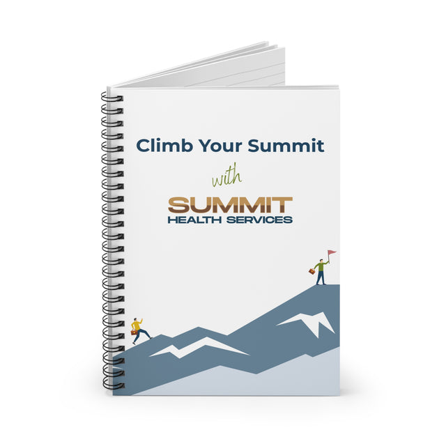 Motivational Spiral Notebook - Climb Your Summit with Summit Health Services, Inspirational Journal, Gift for Students, Office [...]