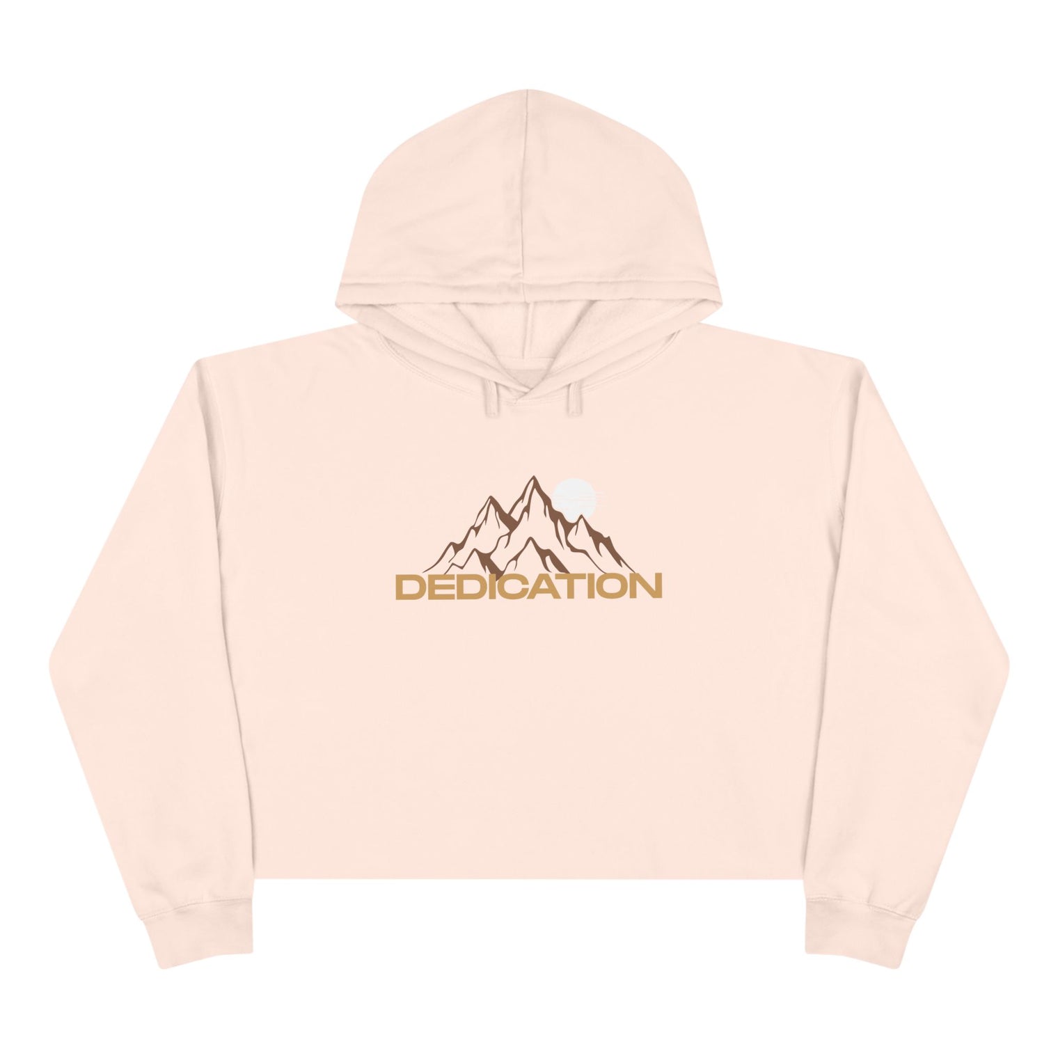 Dedication Crop Hoodie - Trendy Style, Health & Wellness Gift, Motivational Apparel, Casual Wear, Gym Outfits