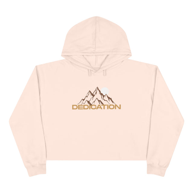 Dedication Crop Hoodie - Trendy Style, Health & Wellness Gift, Motivational Apparel, Casual Wear, Gym Outfits