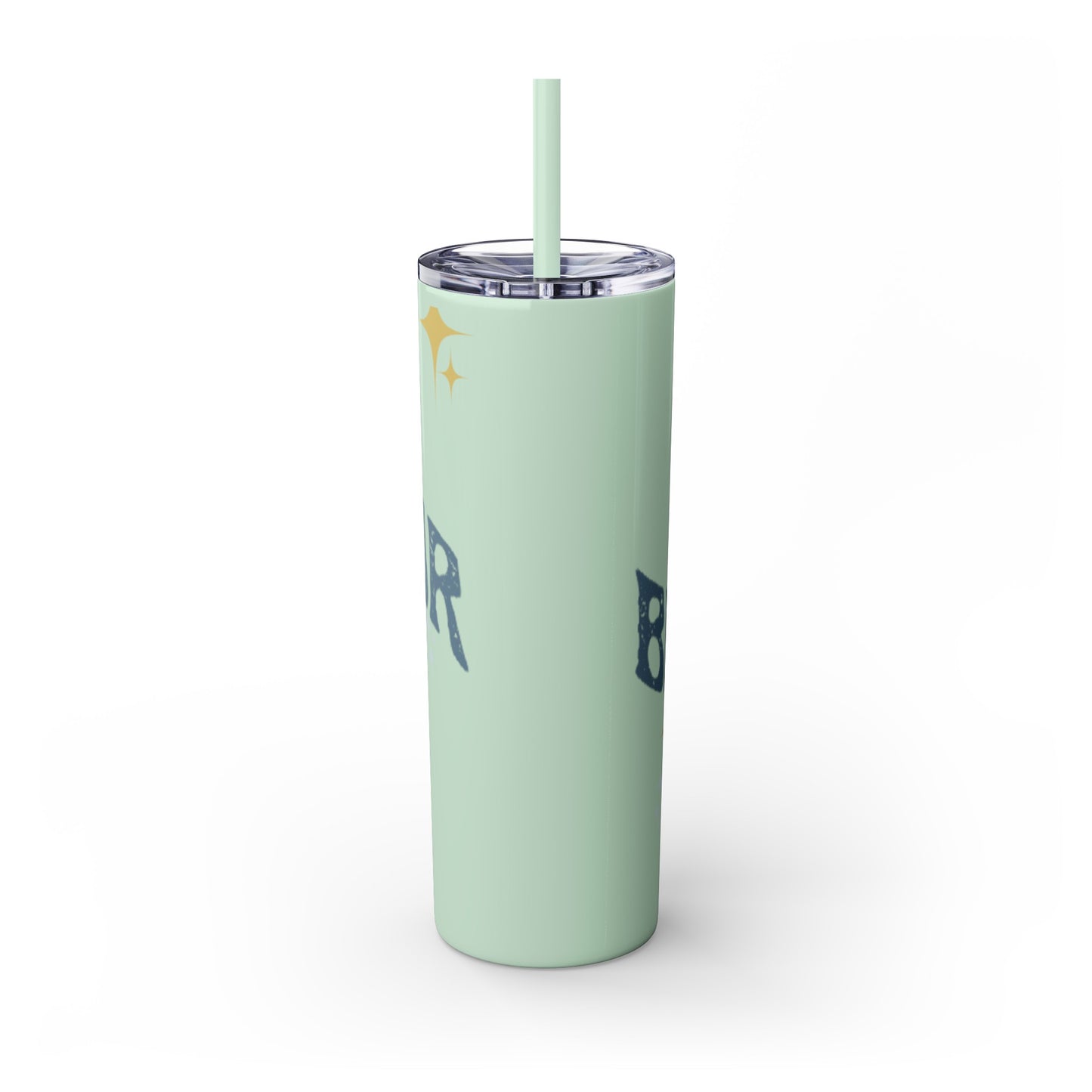 BEHAVIOR ERA Skinny Tumbler with Straw, 20oz