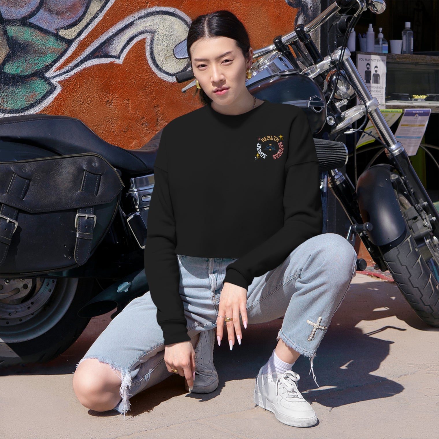 BEHAVIOR ERA Women's Cropped Sweatshirt