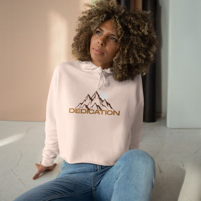 Dedication Crop Hoodie - Trendy Style, Health & Wellness Gift, Motivational Apparel, Casual Wear, Gym Outfits