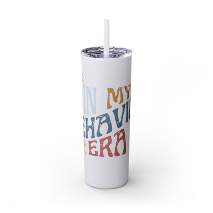 BEHAVIOR ERA Skinny Tumbler with Straw, 20oz