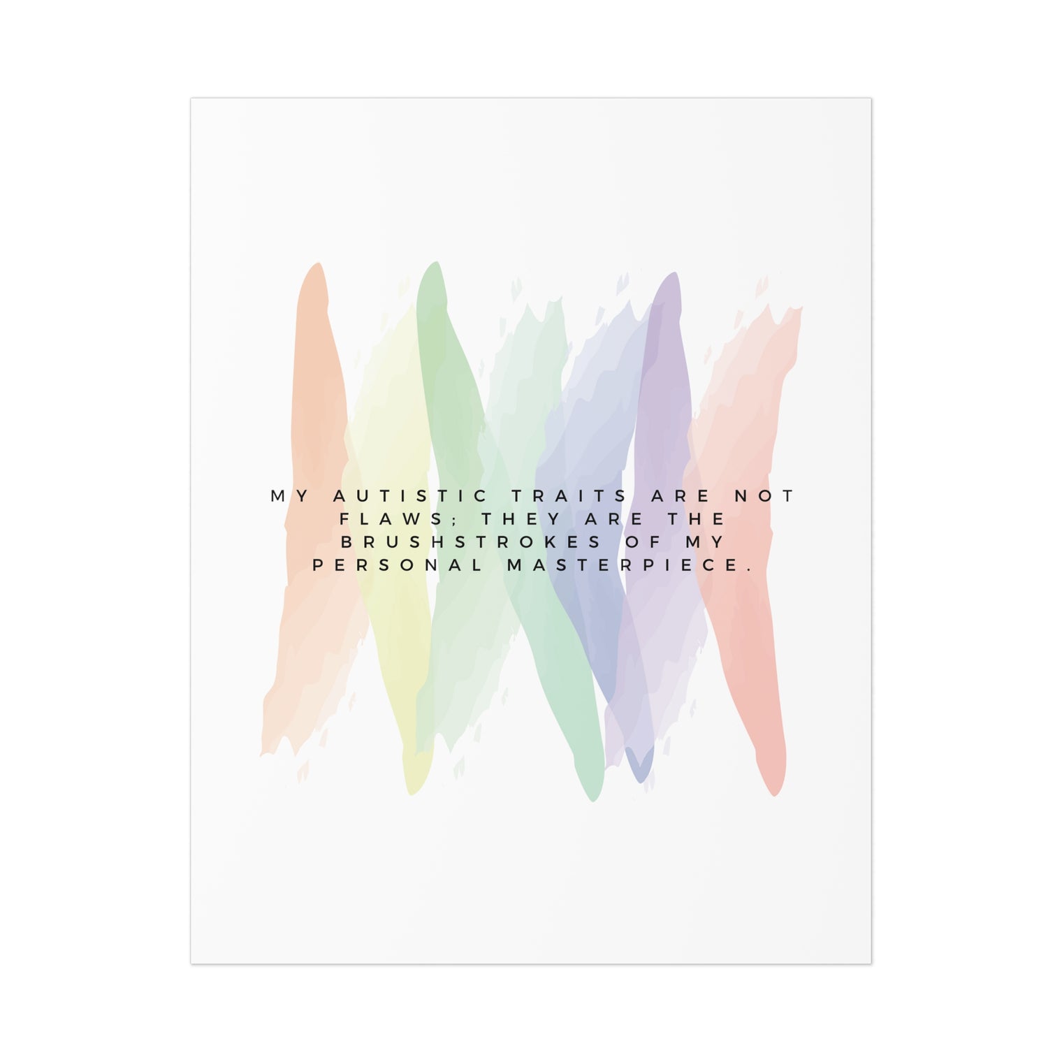 Affirmation Print: Brushstrokes