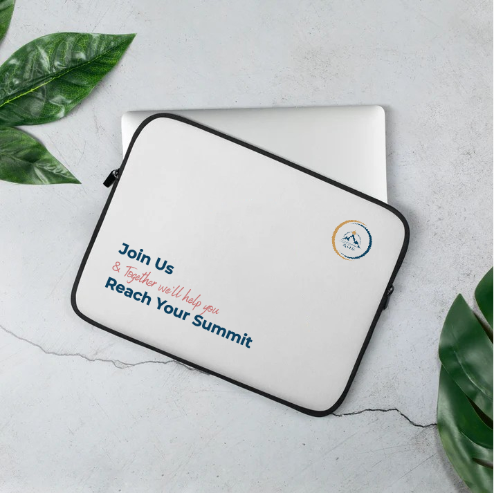 Inspirational Laptop Sleeve: Motivational Gear for Professionals, Students, Travelers, Gift for Graduations, Modern Art Design