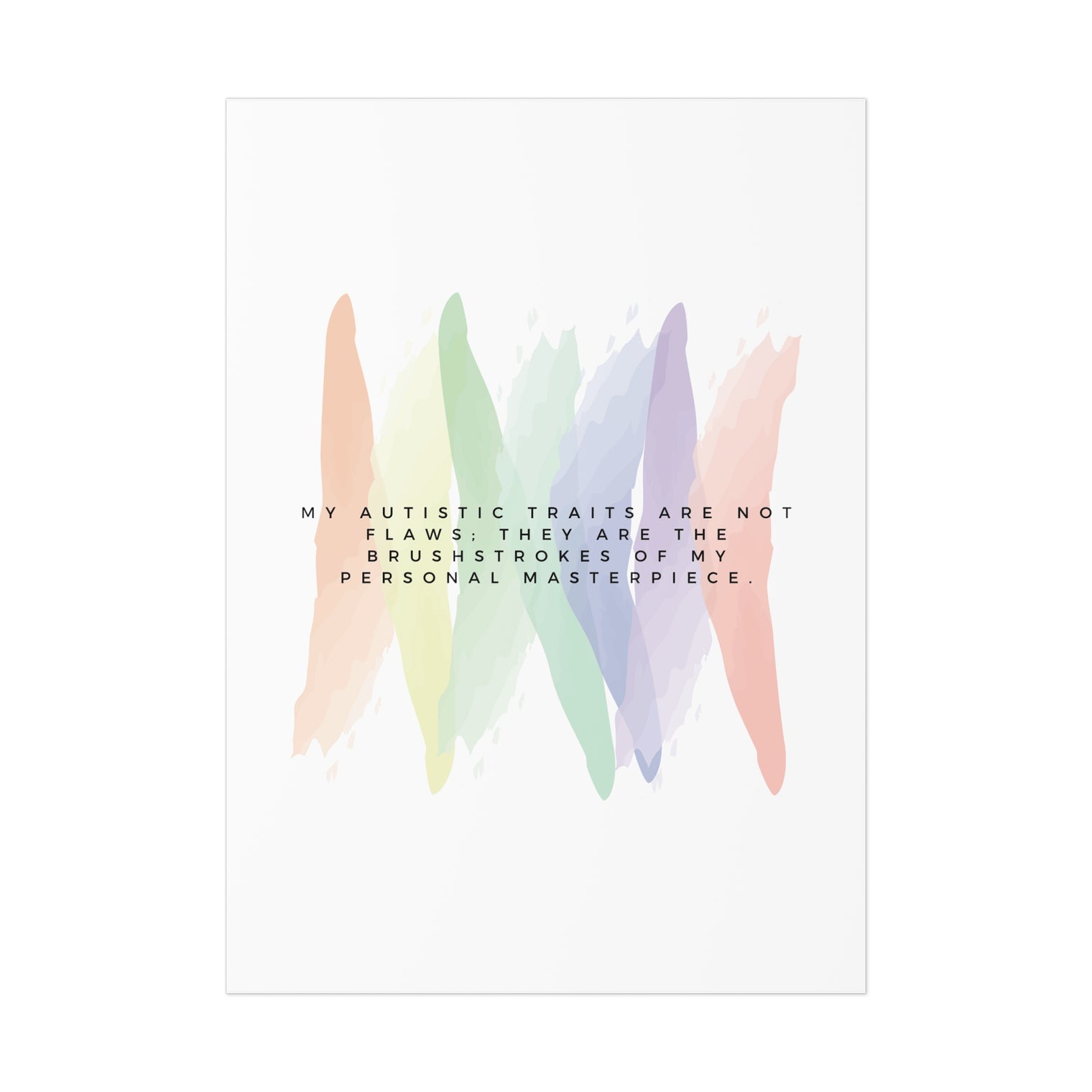 Affirmation Print: Brushstrokes