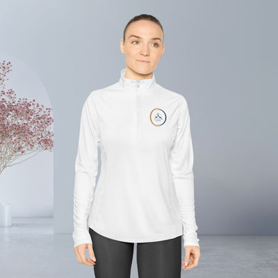 Ladies Quarter-Zip Pullover - Motivational Activewear, Community Spirit Pullover, Gifts for Her, Fitness Apparel, Social Event Outfit