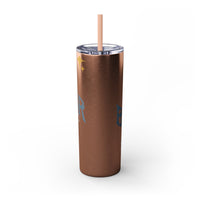 BEHAVIOR ERA Skinny Tumbler with Straw, 20oz