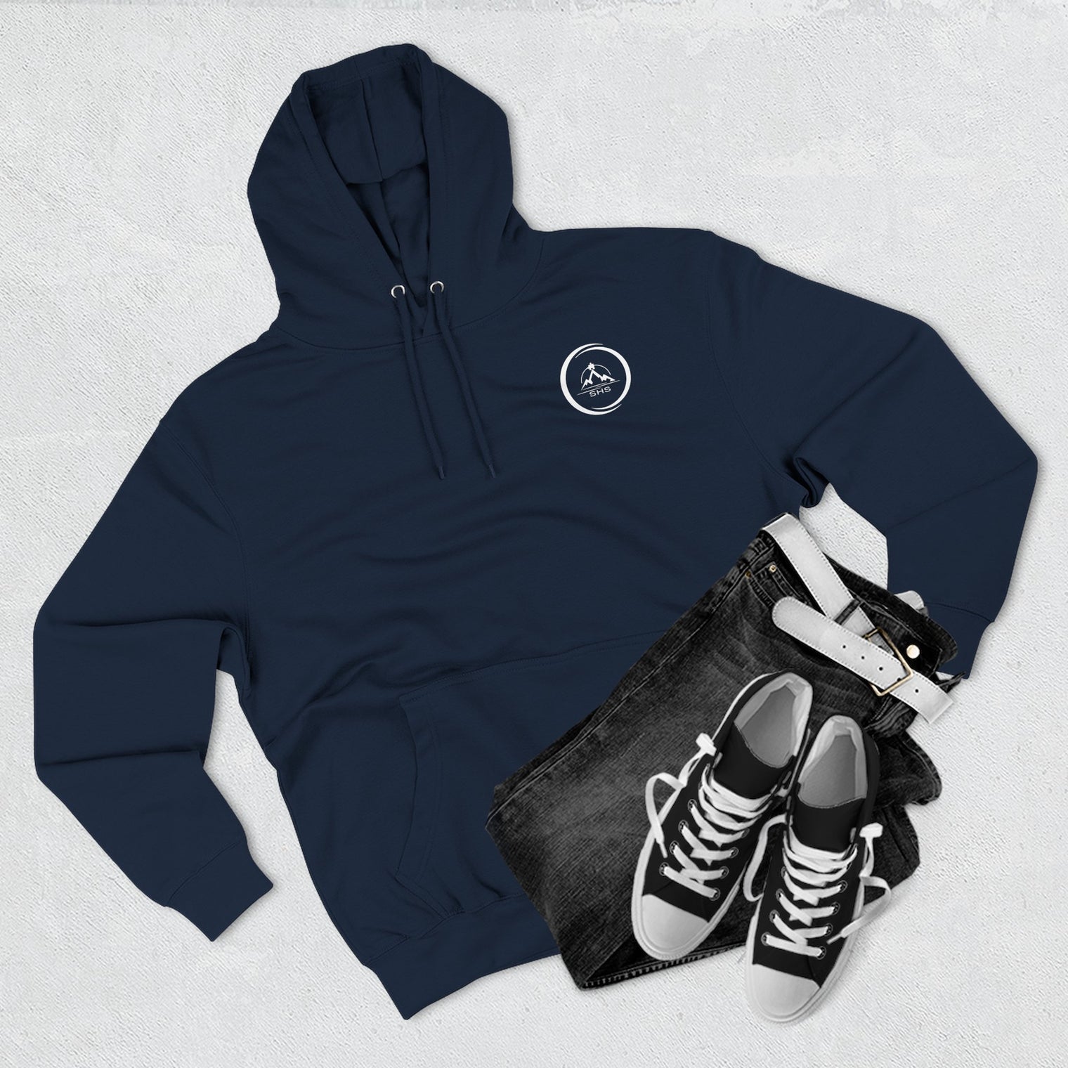 Trendy Three-Panel Fleece Hoodie, Cozy Hoodie for Winter, Casual Streetwear, Everyday Comfort