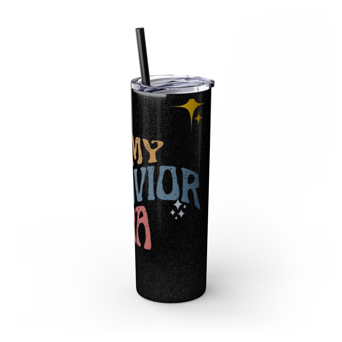 BEHAVIOR ERA Skinny Tumbler with Straw, 20oz