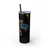 BEHAVIOR ERA Skinny Tumbler with Straw, 20oz