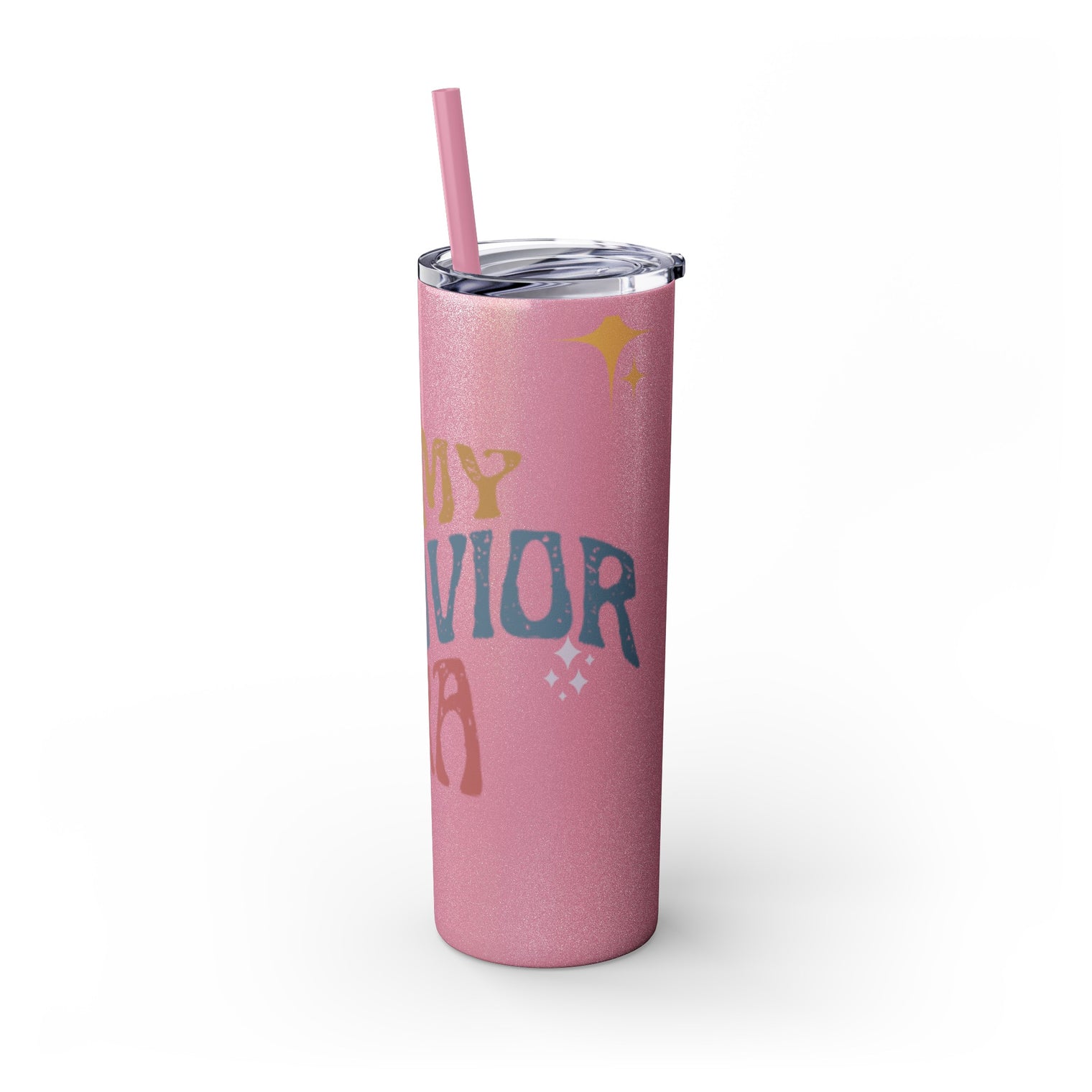 BEHAVIOR ERA Skinny Tumbler with Straw, 20oz