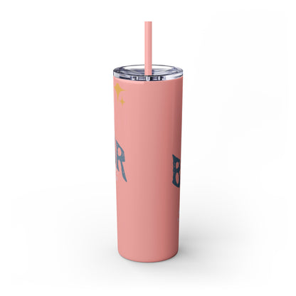 BEHAVIOR ERA Skinny Tumbler with Straw, 20oz