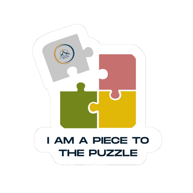Puzzle Piece Kiss-Cut Stickers - Inspirational Decor, Gift for Puzzle Lovers, Scrapbooking, Laptop, Water Bottle Decoration
