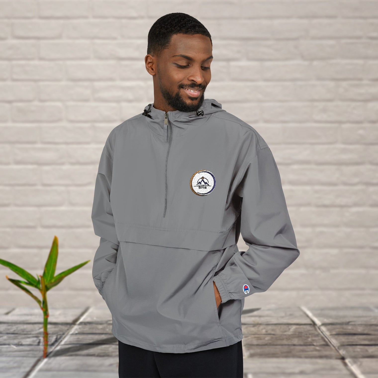 Packable Anorak Jacket with Champion Logo | Unisex Lightweight Rain Jacket | Perfect for Outdoor Adventures, Sports Events, Travel, [...]