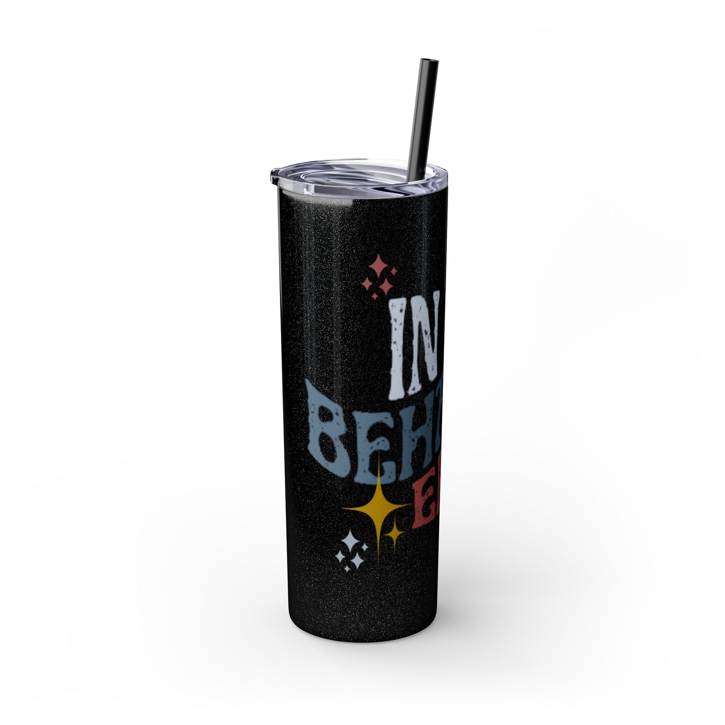 BEHAVIOR ERA Skinny Tumbler with Straw, 20oz