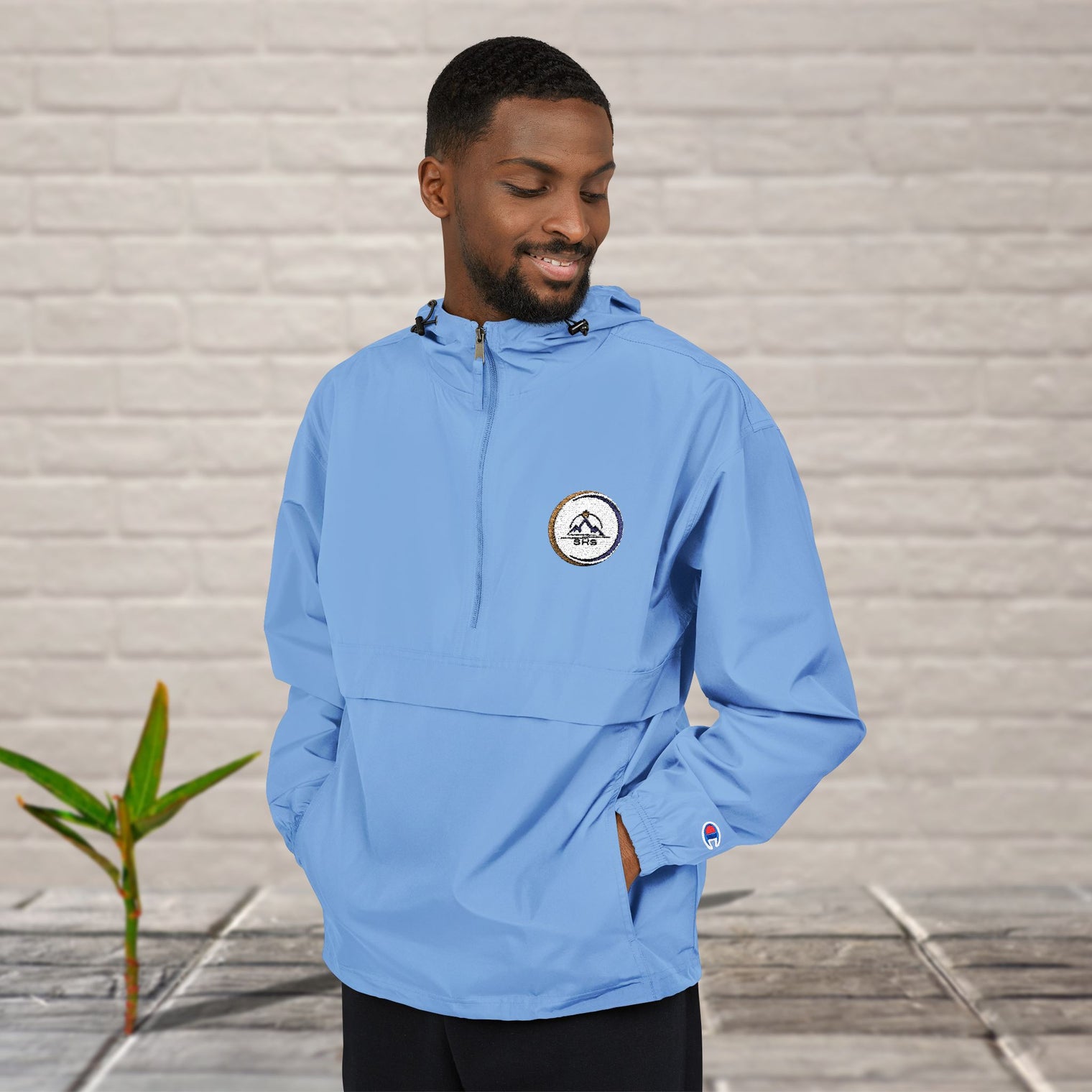 Packable Anorak Jacket with Champion Logo | Unisex Lightweight Rain Jacket | Perfect for Outdoor Adventures, Sports Events, Travel, [...]