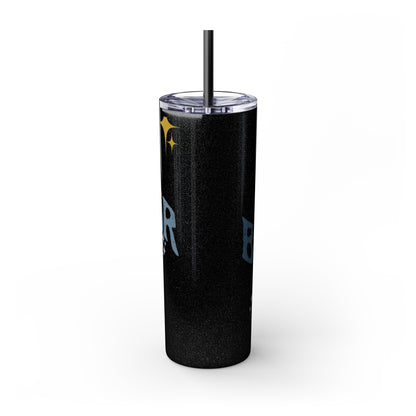 BEHAVIOR ERA Skinny Tumbler with Straw, 20oz