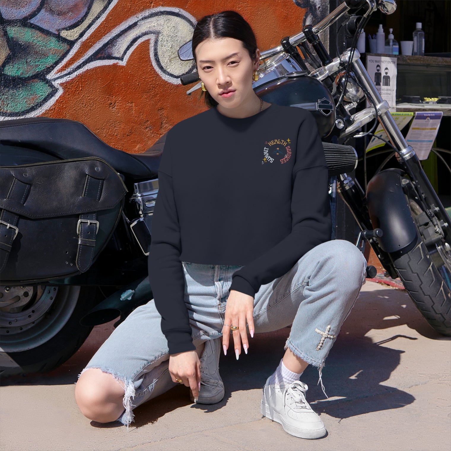 BEHAVIOR ERA Women's Cropped Sweatshirt