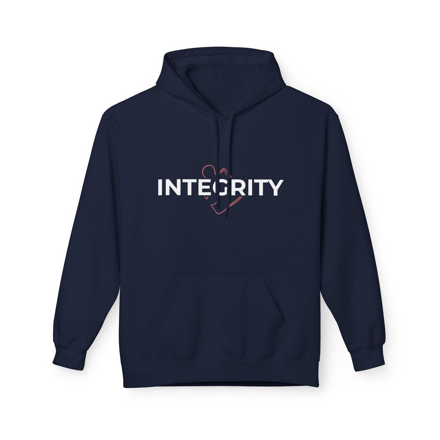 Integrity Fleece Hoodie, Unisex Warm Hoodie, Casual Wear, Inspirational Gift, Cozy Layer, Motivational Apparel