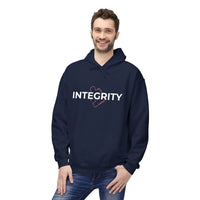 Integrity Fleece Hoodie, Unisex Warm Hoodie, Casual Wear, Inspirational Gift, Cozy Layer, Motivational Apparel